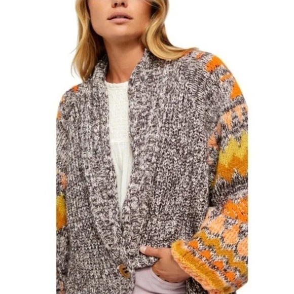Free People Birds of a Feather Knit Boho Cardigan Size‎ XS/S